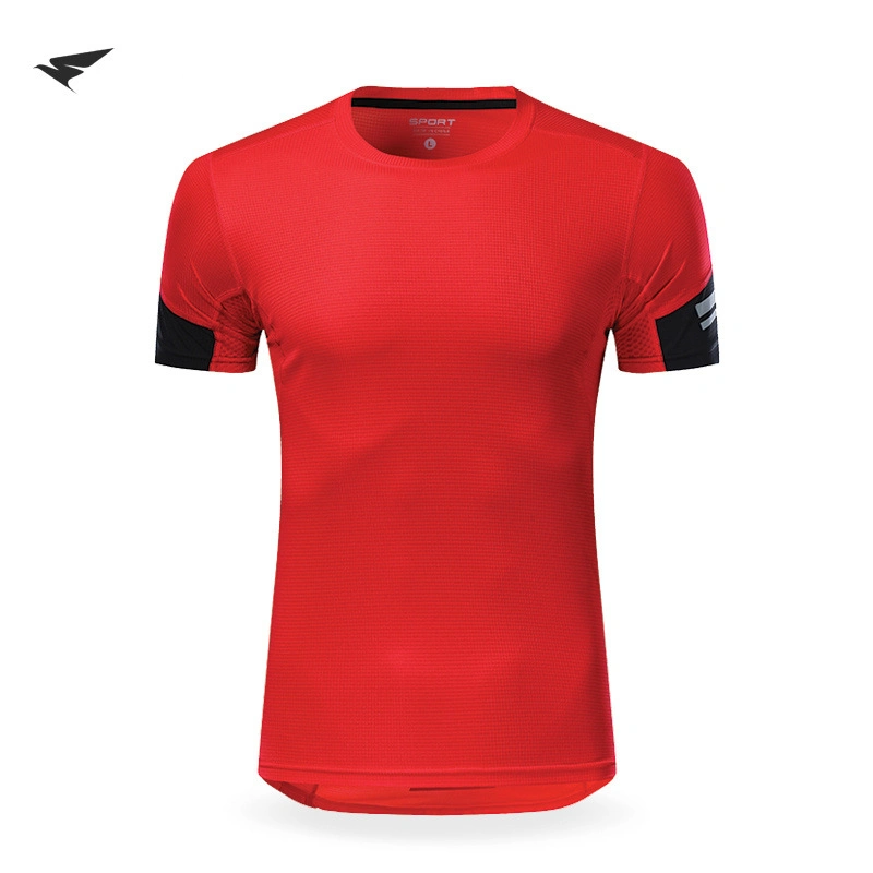 Reflective Pocket Sports Short Sleeve T-Shirt Men and Women Training Breathable Fitness Suit Leisure Fast Dry Running Jacket Short Sleeve