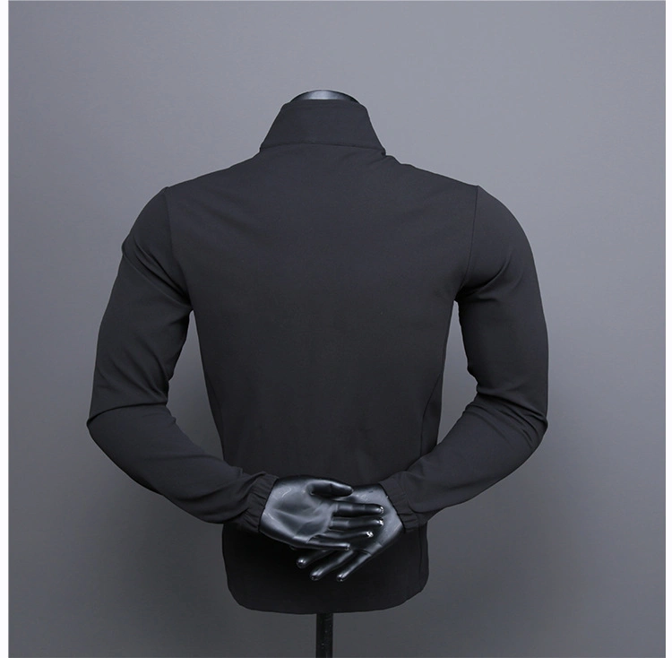 Wholesale Custom 100 Polyester Jacket Men Running Workout Sports Wear Fitness Gym Jacket