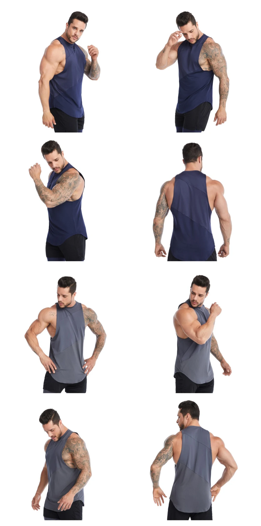 Custom Logo Print Plus Size Athletic Sports Basketball Acitivewear Muscle Hooded Tank Top Ropa Deportiva Men Gym Wear Fast Quick Dry Vest