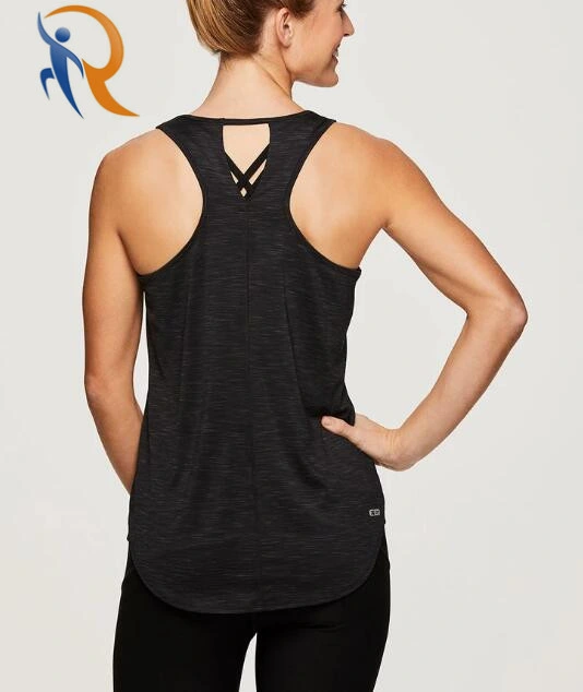 Womens Sleeveless Tank Top Pure Color Custom Design OEM Service Rtm-094