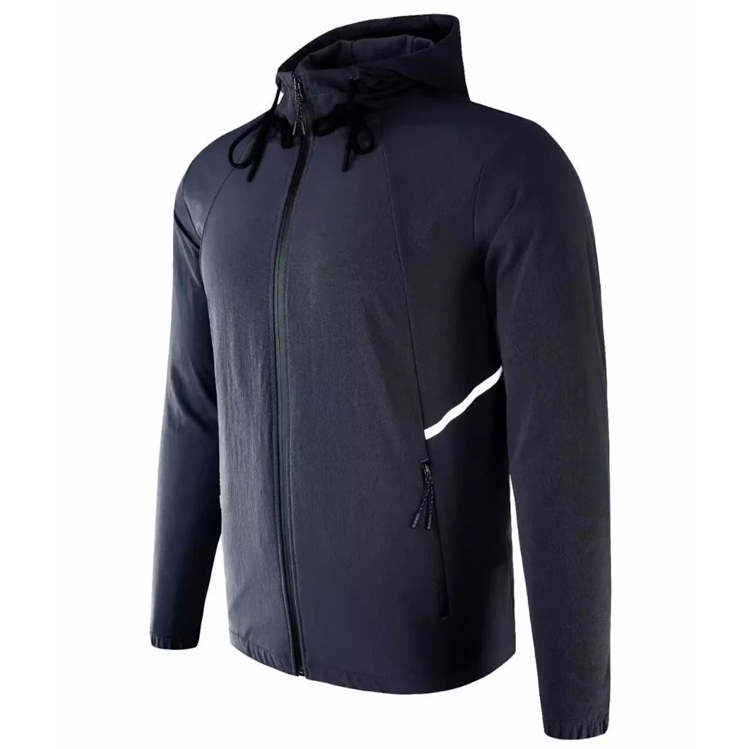 Wholesale Custom Waterproof Windbreaker Professional Comfortable Men′s Running Jacket