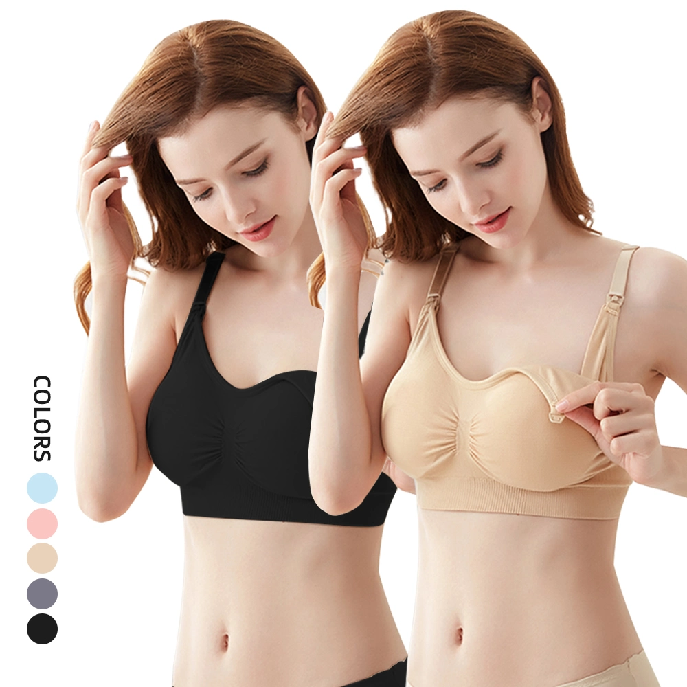 S-Shaper Wholesale Pregnant Women Maternity Nursing Bra Front Closure Seamless New Style Feeding Breast Bra