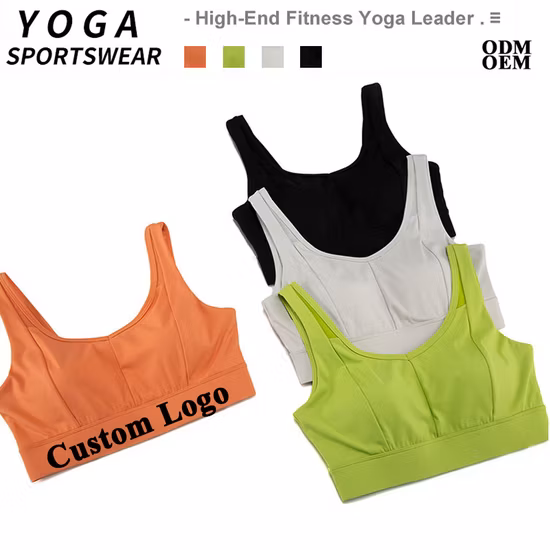 높은 충격 스트랩 솔리드 컬러 탑 피트니스 운동 Anzug Yoga Sport-BH